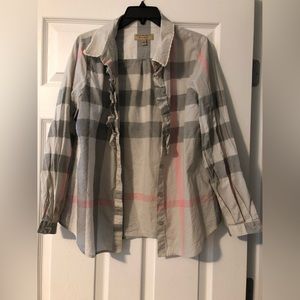 Burberry button down blouse only worn once!